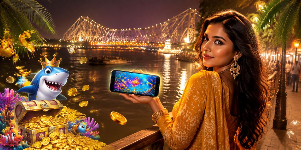 Scenic Kolkata Howrah Bridge view as background for mee6 platform introduction